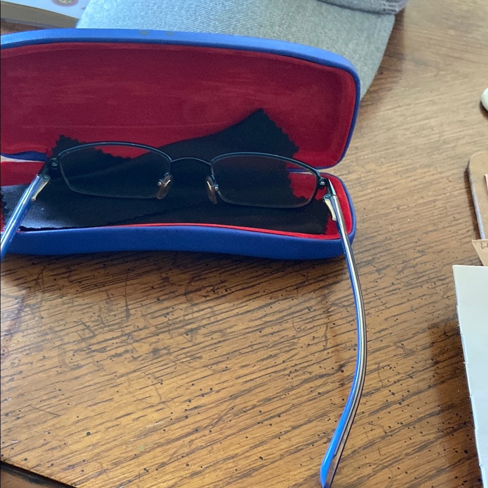Ray-Ban Black and Blue Glasses